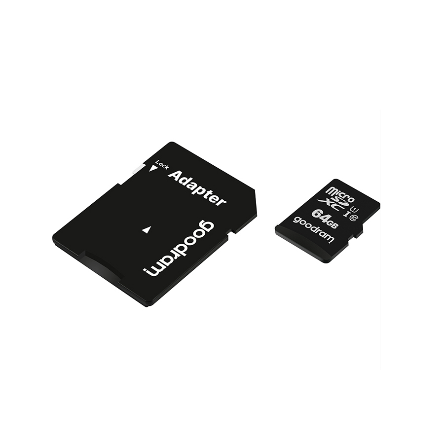 GOODRAM Memory MicroSD Card - 64GB with adapter UHS I CLASS 10 100MB/s