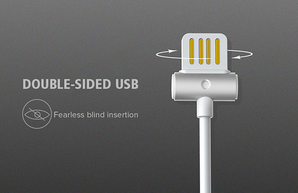 REMAX Cable Waist Drum RC-082m - USB to Micro USB - WHITE