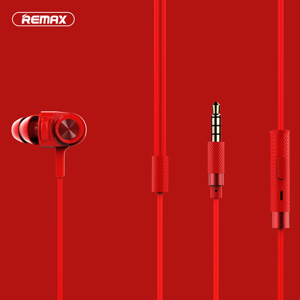 REMAX Earphones - RM-900F Vibration for gaming Red