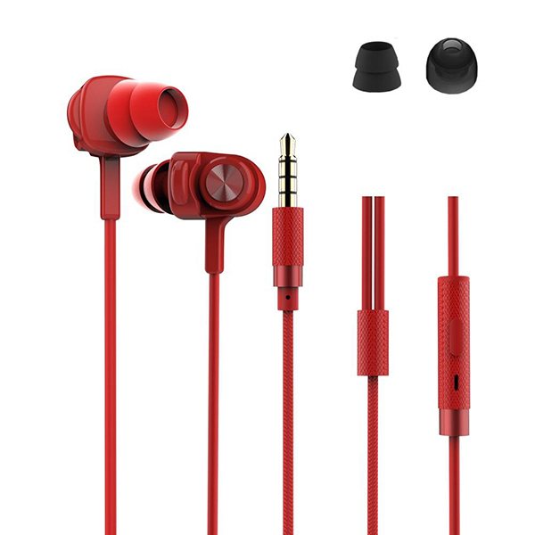 REMAX Earphones - RM-900F Vibration for gaming Red
