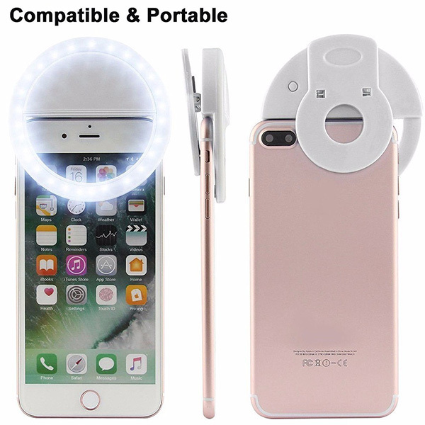 Ring lamp for selfie white + USB to Micro USB cable