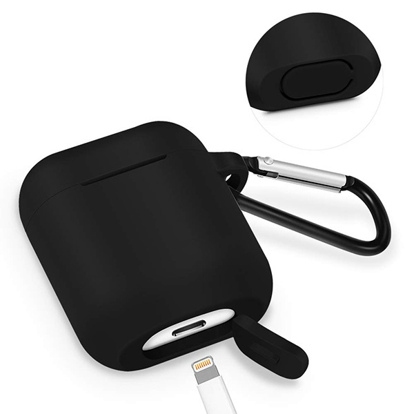 Silicone Case for Airpods Type 1 - Black