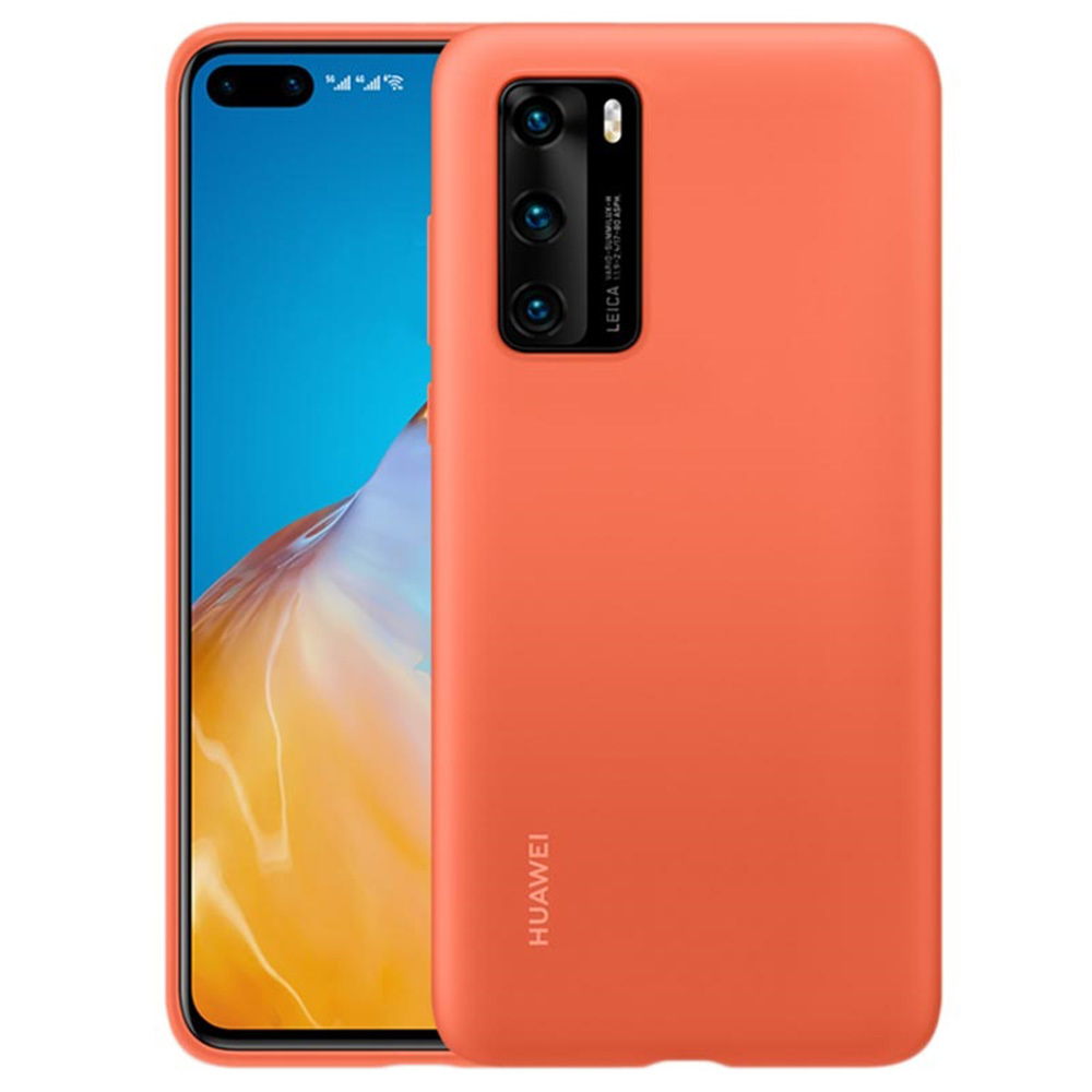 Original Case for Huawei P40 - Silicone Protective Case (51993725) ORANGE