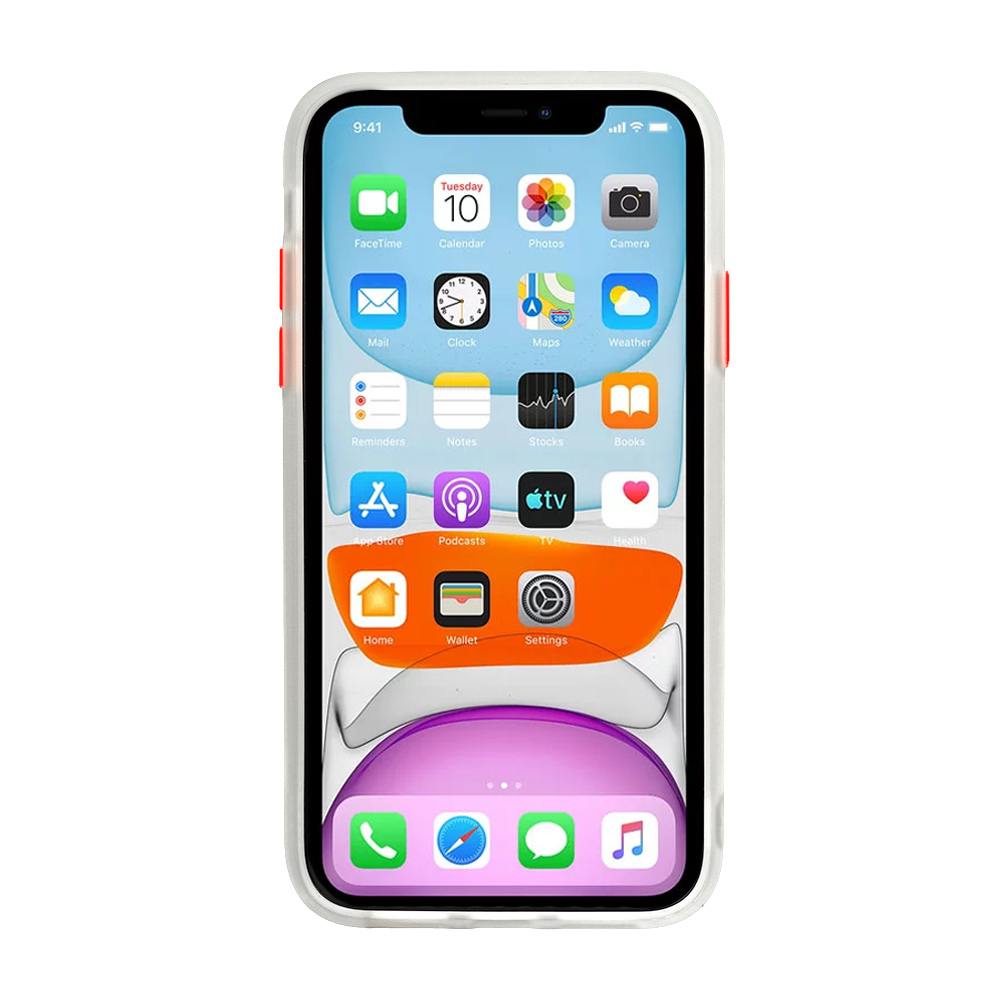 foto_add-52597 Vennus Color Button Bumper for Xiaomi Redmi 9 Transparent
