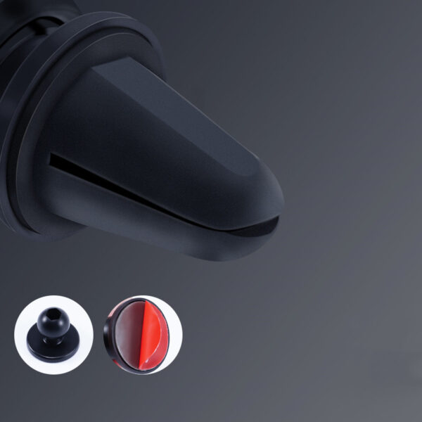 Car holder - gravity WINGS air vent or dashboard mount black