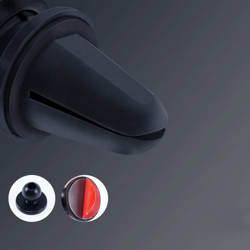 Car holder - gravity WINGS air vent or dashboard mount black
