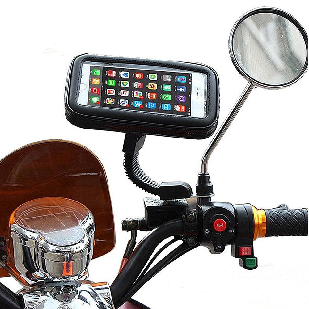 Motorcycles holder - waterproof on mirror 5,5’
