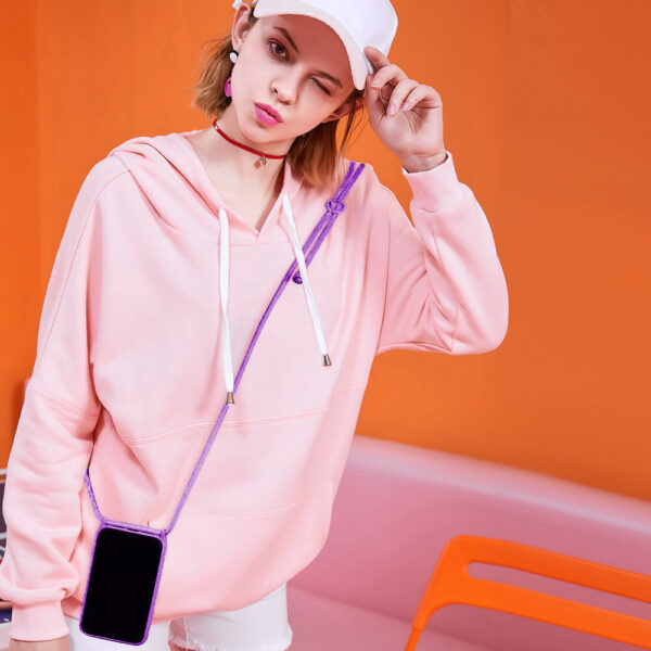 Strap Silicone Case for Iphone 11 Pro Violet