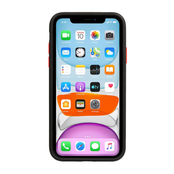 Vennus Color Button Bumper for Samsung Galaxy A20S Black