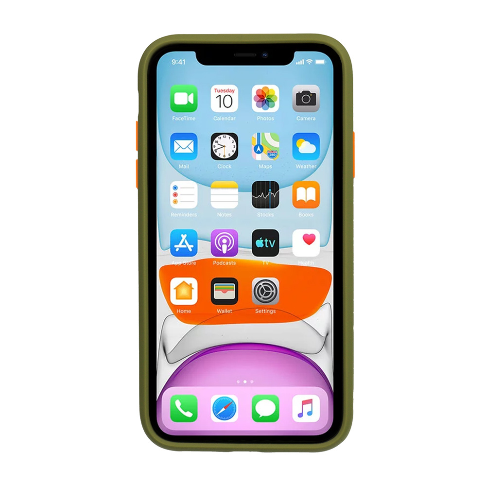 foto_add-66764 Vennus Color Button Bumper for Samsung Galaxy A20S Olive