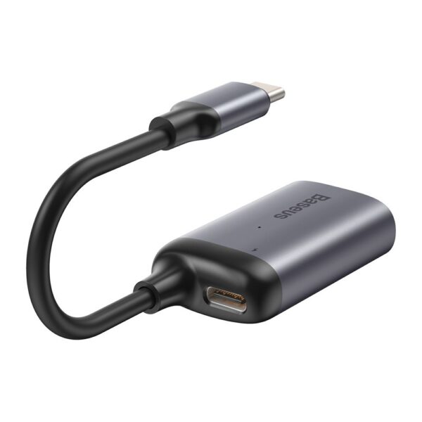Baseus Adapter HUB - Type C to VGA + Type C PD - (CAHUB-O0G) dark grey