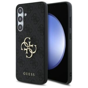 Original Case GUESS - hardcase 4G Big Metal Logo GUHCS24FE4GMGGR for Samsung Galaxy S24 FE grey