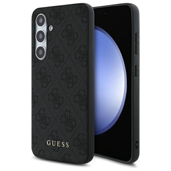 Original Case GUESS - hardcase 4G Metal Gold Logo GUHCS24FEG4GFGR for Samsung Galaxy S24 FE grey