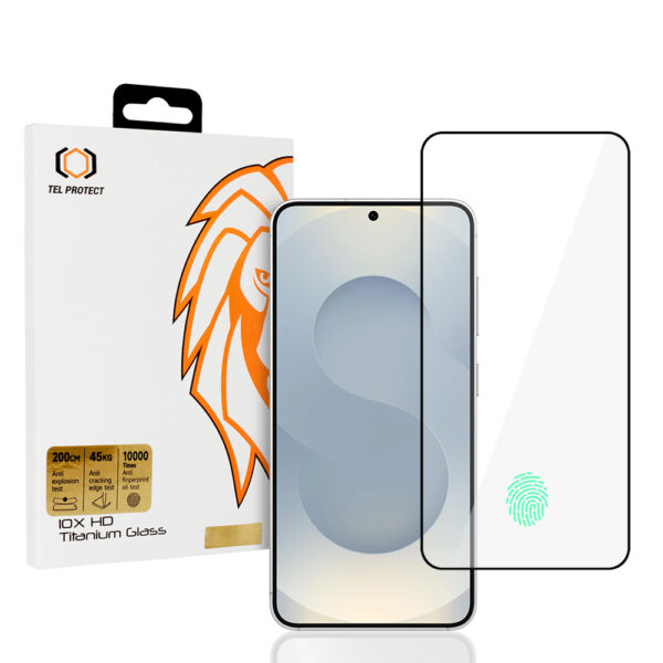 Tempered glass Tel Protect 10X HD Titanium for Samsung Galaxy S25/S24 (with fingerprint unlock)