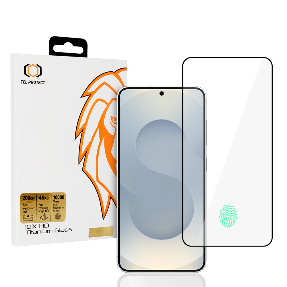 Tempered glass Tel Protect 10X HD Titanium for Samsung Galaxy S25 Plus/S24 Plus (with fingerprint unlock)