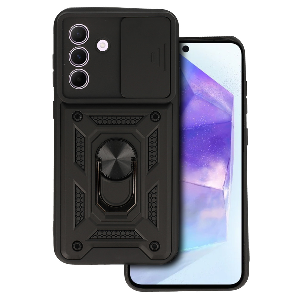 Slide Camera Armor Case for Samsung Galaxy A56 5G Black