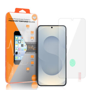 Tempered Glass Orange for SAMSUNG GALAXY S25 PLUS (with fingerprint unlock)
