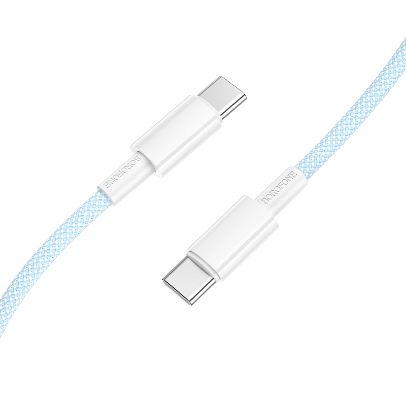 Borofone Cable BX117 Source - Type C to Type C - PD 60W 3A 1 metre blue