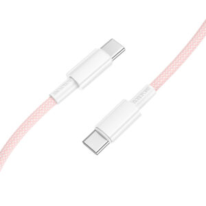 Borofone Cable BX117 Source - Type C to Type C - PD 60W 3A 1 metre pink