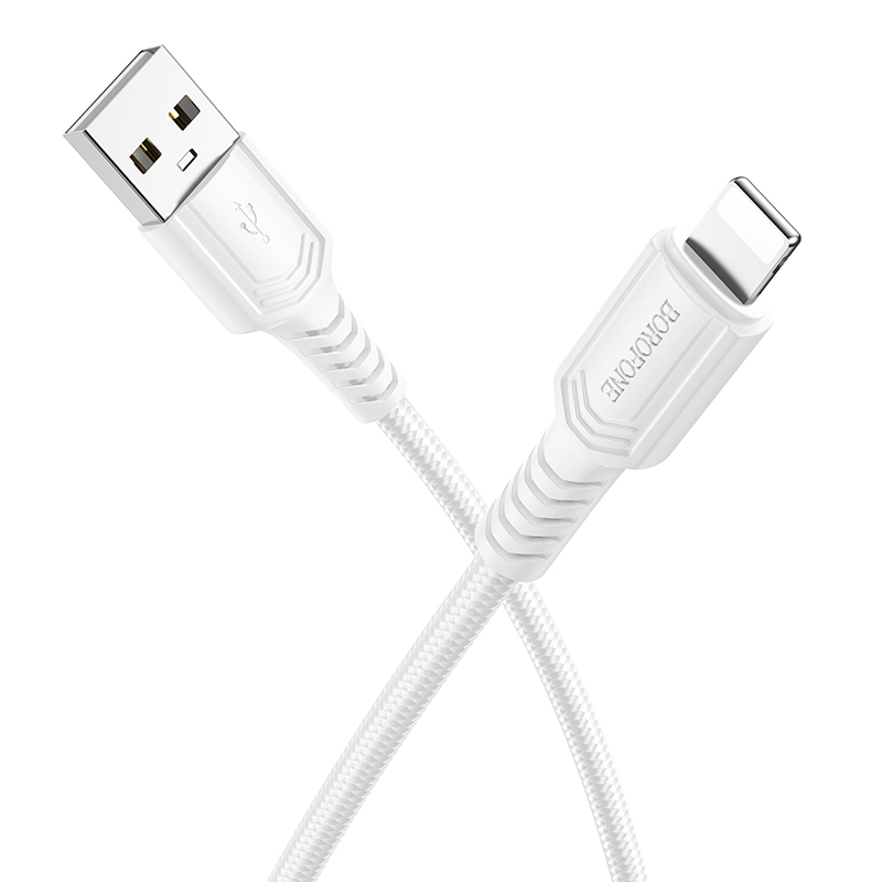 Borofone Cable BX116 Certain - USB to Lightning - 2,4A 1 metre white