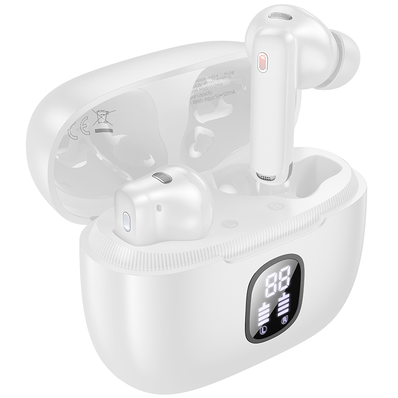 Borofone TWS Bluetooth Earphones FQ7 Treasure ANC+ENC white