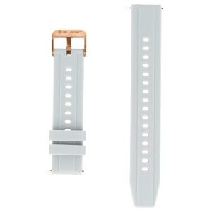 Blavec Universal watch band for W-17 Amber 18mm silicone light grey