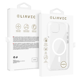 Liavec Glossy Magsafe Clear Case do Iphone 13/14 white