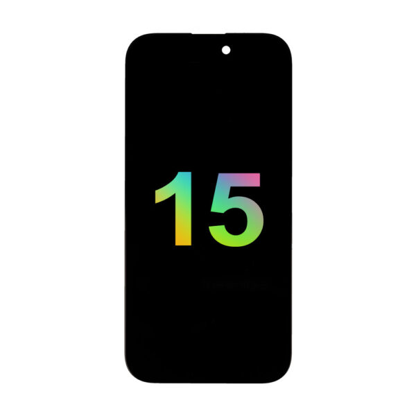 Mecanico Soft OLED Screen Incell for Iphone 15 black with frame (Support IC Transplant)