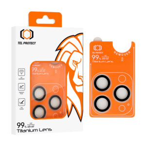 Tempered glass Tel Protect Titanium Lens 99% AR on camera for Iphone 13 Pro/13 Pro Max transparent (lens 3 pcs)