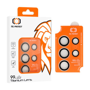 Tempered glass Tel Protect Titanium Lens 99% AR on camera for Samsung Galaxy S25 Ultra transparent (lens 5 pcs)