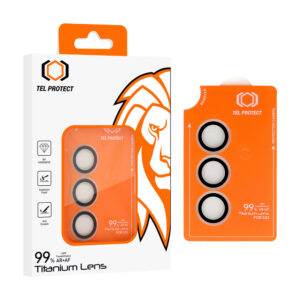 Tempered glass Tel Protect Titanium Lens 99% AR on camera for Samsung Galaxy S23 transparent (lens 3 pcs)