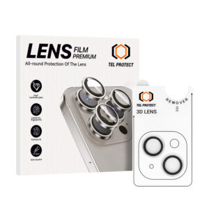 Tempered glass Tel Protect 3D Lens on camera for Iphone 15/15 Plus transparent (lens 2 pieces)