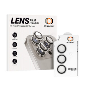 Tempered glass Tel Protect 3D Lens on camera for Samsung Galaxy S25 Plus transparent (lens 3 pieces)