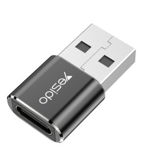 Yesido Adapter OTG GS09 - USB (male) to Type C (female) - black