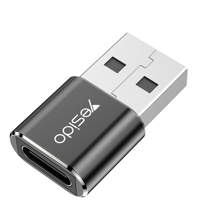 Yesido Adapter OTG GS09 - USB (male) to Type C (female) - black
