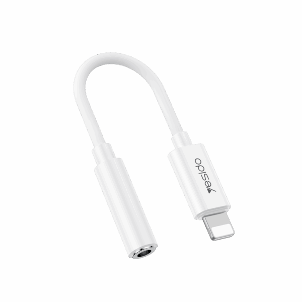 Yesido Adapter YAU44 Audio - Lightning to jack 3,5mm - white