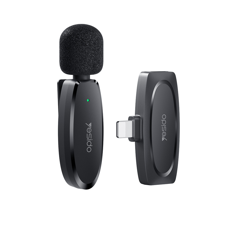 Yesido Lavalier wireless microphone KR12 Lightning black