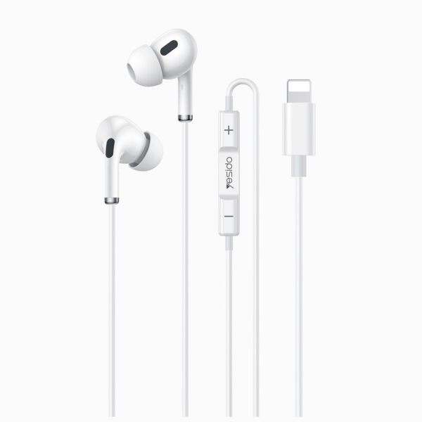 Yesido Earphones YH52 with microphone Lightning white