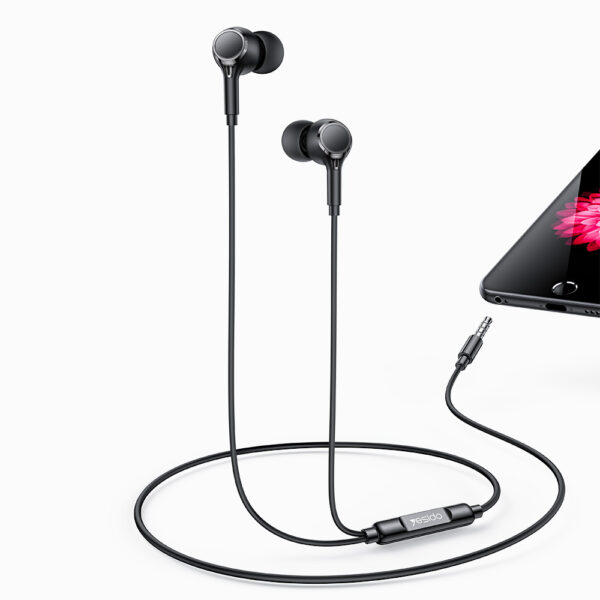 Yesido Earphones YH53 with microphone black