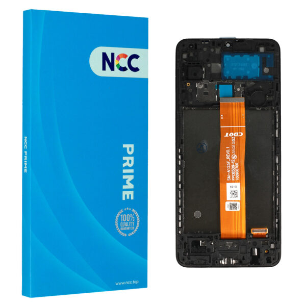 LCD Display NCC for Samsung Galaxy A12 (A125F/A125U/A125W/A125M) black with frame Prime