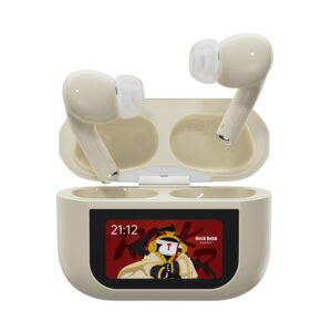 Rock Bluetooth earphones TWS A5 Pro with LCD display white