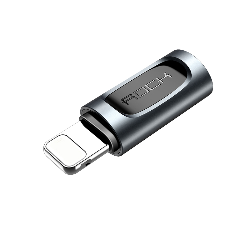 Rock Adapter - Lightning (male) to Type C (female) - black