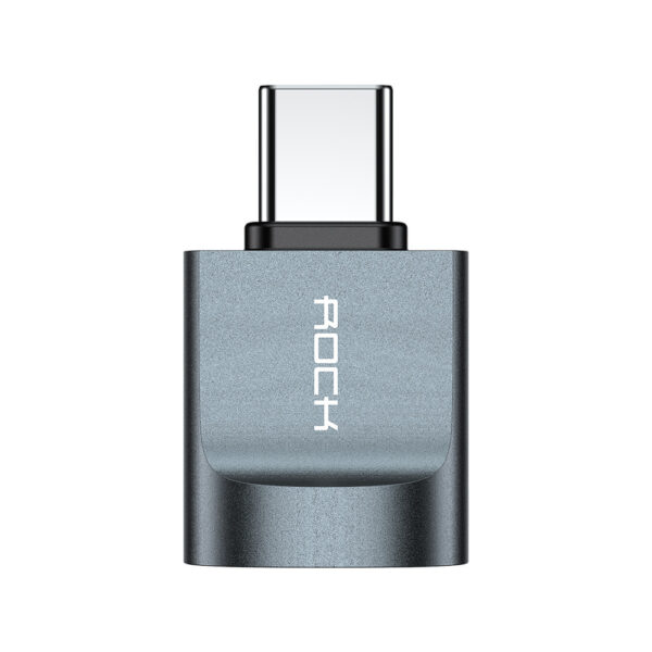 Rock Adapter CA03 - USB (female) to Type C (male) - dark grey