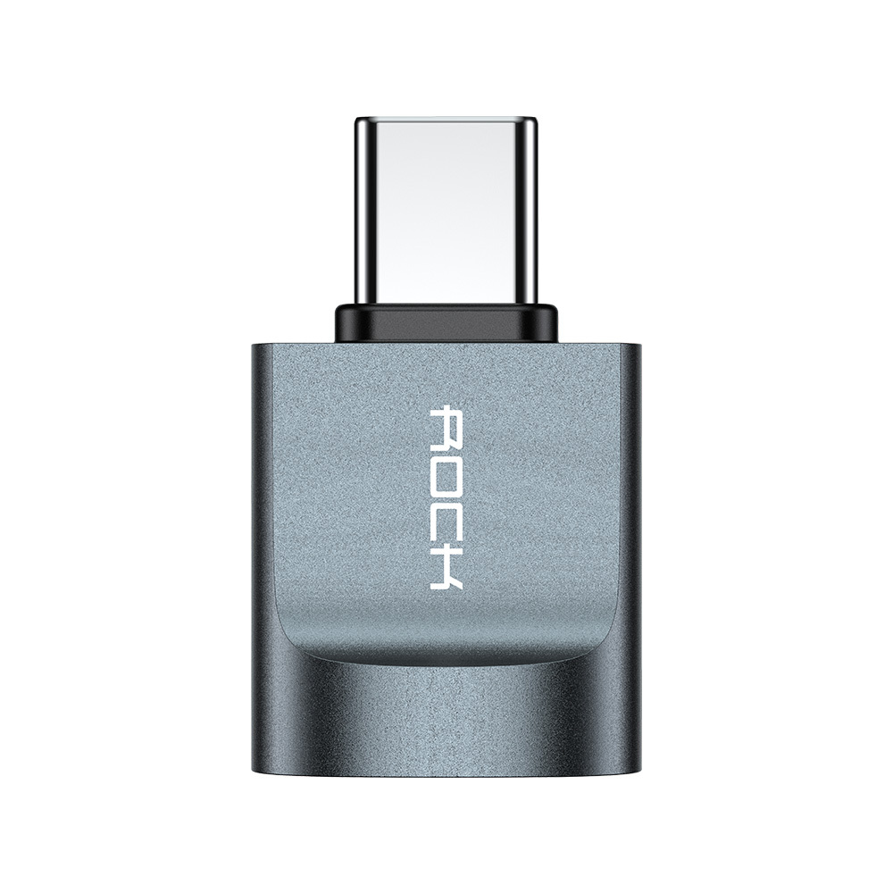 Rock Adapter CA03 - USB (female) to Type C (male) - dark grey