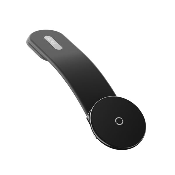Rock Magnetic car holder Q11 with stick-on base with velcro to dashboard black