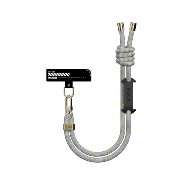 Rock Universal phone lanyard short, wrist strap grey