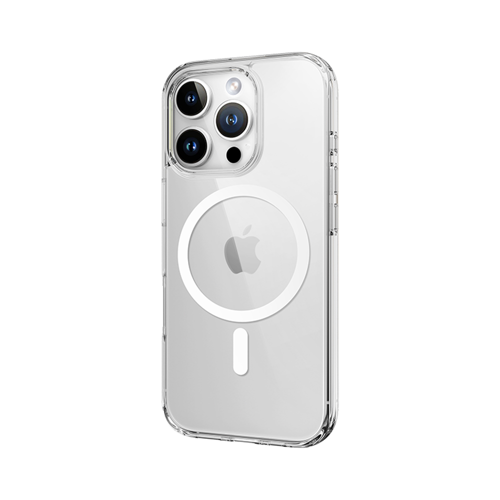 Rock Crystal Series Magnetic Case for Iphone 16 Plus transparent
