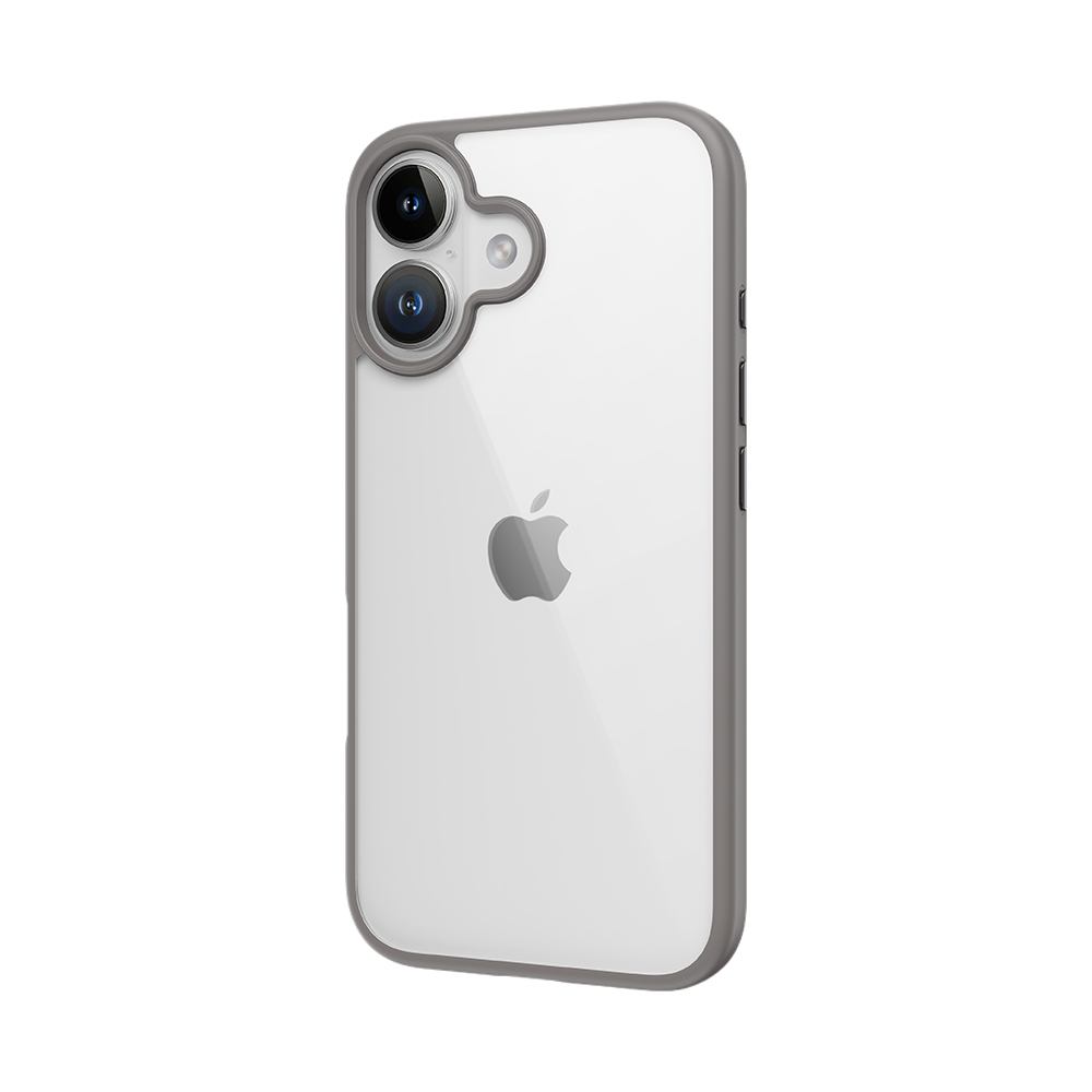 Rock Guard Series Case for Iphone 16 transparent-grey