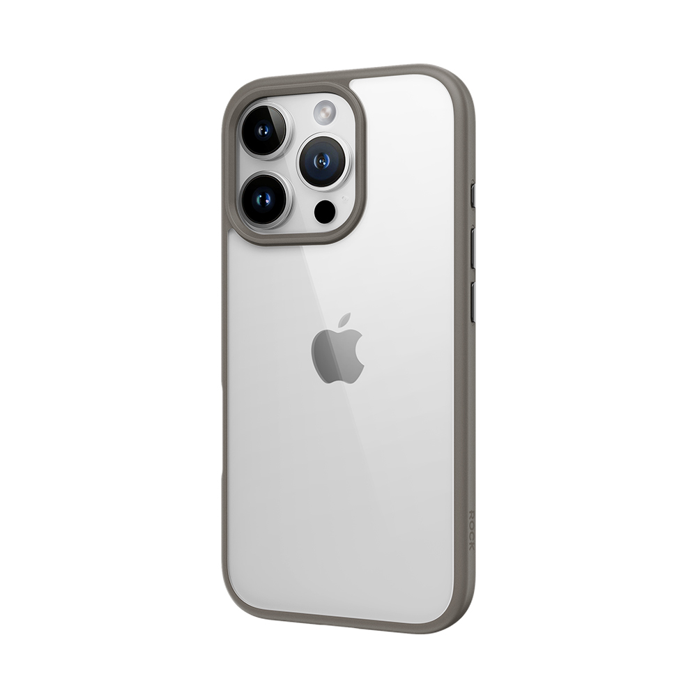Rock Guard Series Case for Iphone 16 Pro Max transparent-grey