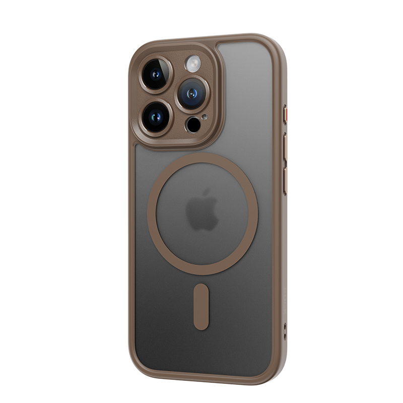 Rock Guard Touch Matte Series Magnetic Case for Iphone 16 Pro Max gold